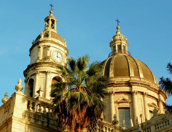 Italy Sicily Catania Catania Cathedral Domes Cathedral —  Fotos de Stock