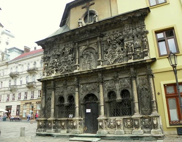 Ukraine Lviv Cathedral Square Boim Chapel — Stock Fotó