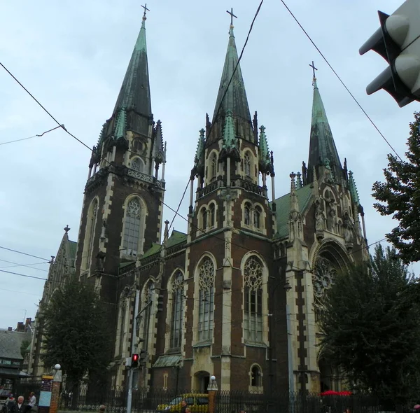 Ukraine Lviv Church Saints Olga Elizabeth — Photo