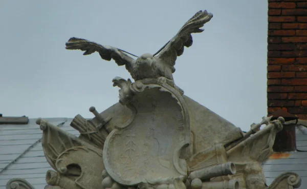 Ukraine Lviv Rynok Square Lubomyrsky Palace Statue Roof Building — Stok fotoğraf