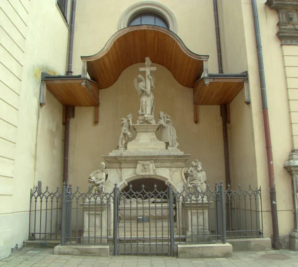 Ukraine Lviv Katedralna Metropolitan Basilica Assumption Blessed Virgin Mary Sculptural — Stok fotoğraf