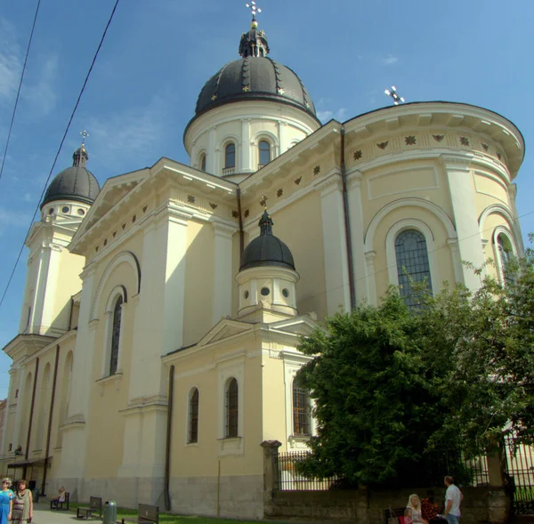 Ukraine Lviv Str Krakivska Temple Transfiguration Lord Jesus Christ — Stok fotoğraf