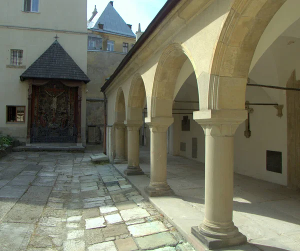 Ukraine Lviv Armenian Street Armenian Cathedral Courtyard Cathedral — 图库照片