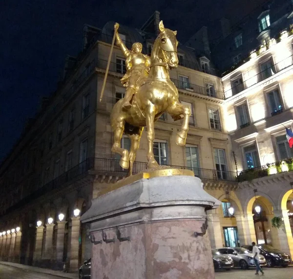Frankrike Paris Staty Jeanne Arc Paris — Stockfoto