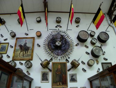 Belgium, Brussels, Park of the Fiftieth Anniversary (Cinquantenaire), Royal Museum of the Armed Forces and Military History, exhibition of weapons and paintings