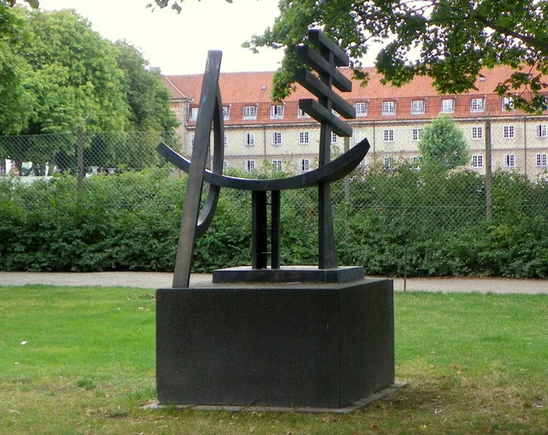 Denmark Copenhagen Rosenborg Castle Park Park Sculpture Friendship — 图库照片