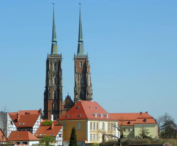 Polska Wrocław Katedra Jana Chrzciciela — Zdjęcie stockowe
