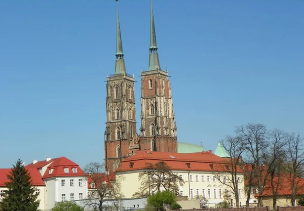 Polska Wrocław Katedra Jana Chrzciciela — Zdjęcie stockowe