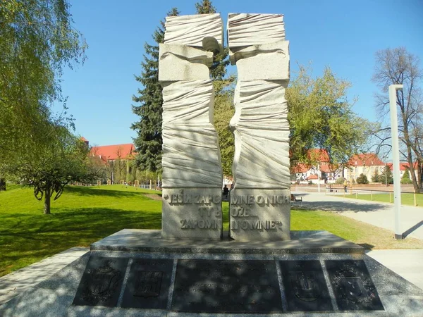 Polonya Wroclaw Volyn Trajedisi Kurbanlarının Anıtı — Stok fotoğraf