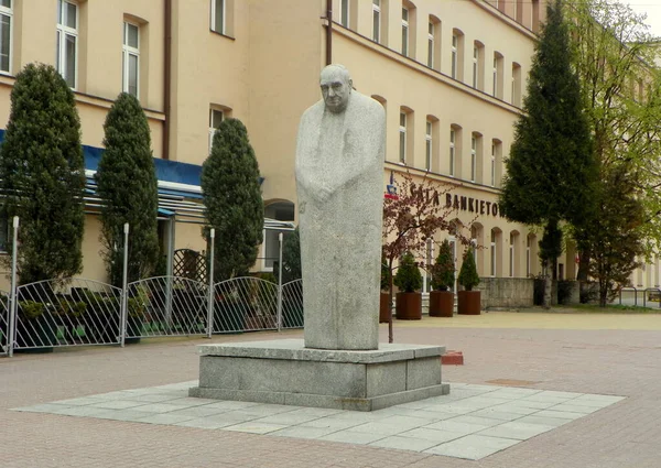 Polska Łódź Piotrkowska 118 Pomnik Leona Schillera — Zdjęcie stockowe