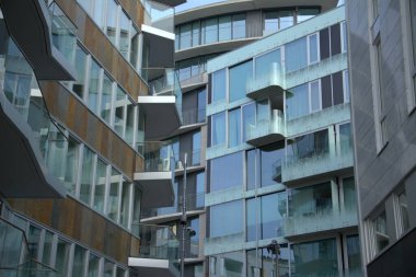 Norveç, Oslo, Aker Brygge, modern mimari