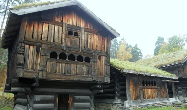 Noruega Oslo Museu Norueguês História Cultural Antiga Habitação Viking — Fotografia de Stock