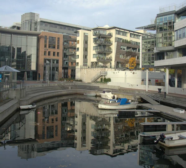 Norge Oslo Aker Brygge Brygga För Båtar Och Yachter — Stockfoto