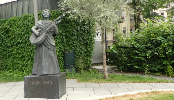 Norway Oslo Oscars Gate Statue Bokken Lasson — Fotografia de Stock