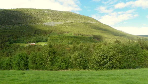 Норвегия More Romsdal County Traditional Norwegian Landscape — стоковое фото