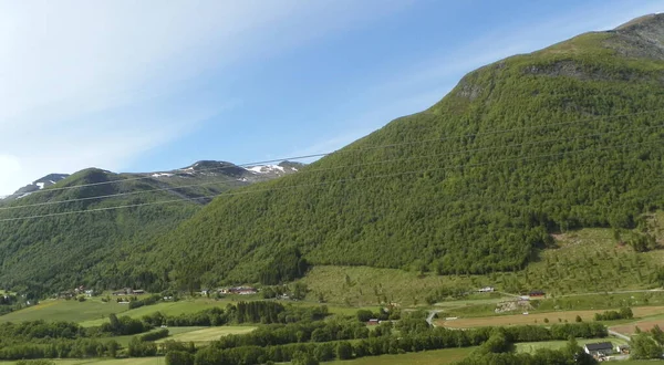 Noruega Más Condado Romsdal Montaña Sobre Fiordo —  Fotos de Stock