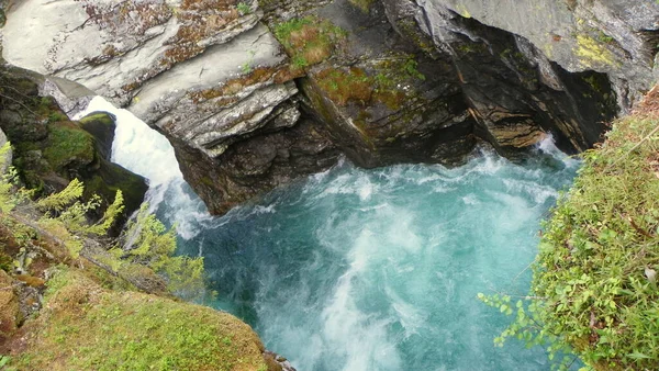 Noruega Mais Romsdal County Cachoeira Gudbrandsjuvet — Fotografia de Stock