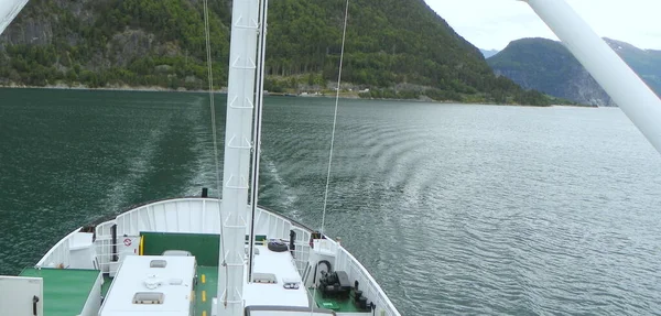 노르웨이 아방스까지 나룻배 — 스톡 사진