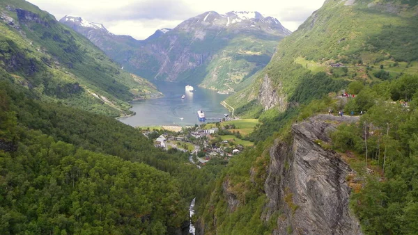 Норвегия More Romsdal County Гейрангер Фьорд — стоковое фото