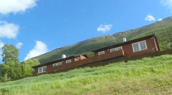 Noruega Município Lillehammer Casa Escandinava Típica — Fotografia de Stock