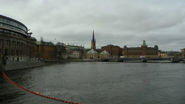 Schweden Stockholm Blick Auf Riddarholmen — Stockfoto