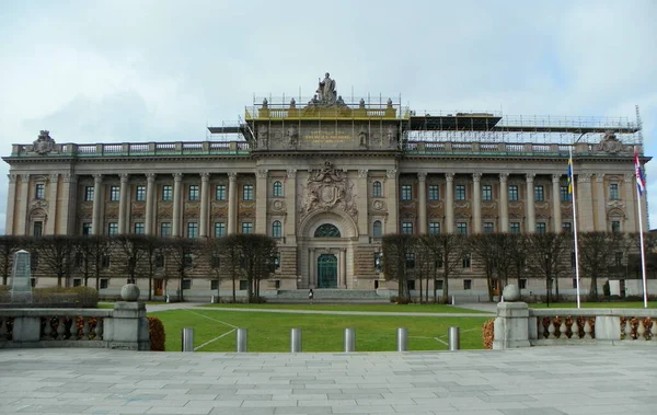 Швеція Стокгольм Парламент Riksdagshuset — стокове фото