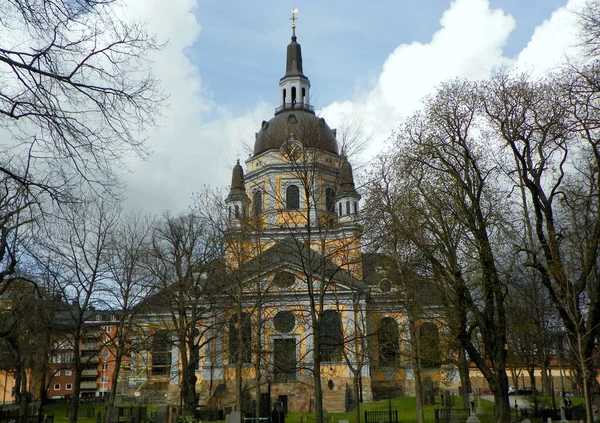 Svezia Stoccolma Chiesa Caterina Katarina Kyrka Sull Isola Sodermalm — Foto Stock