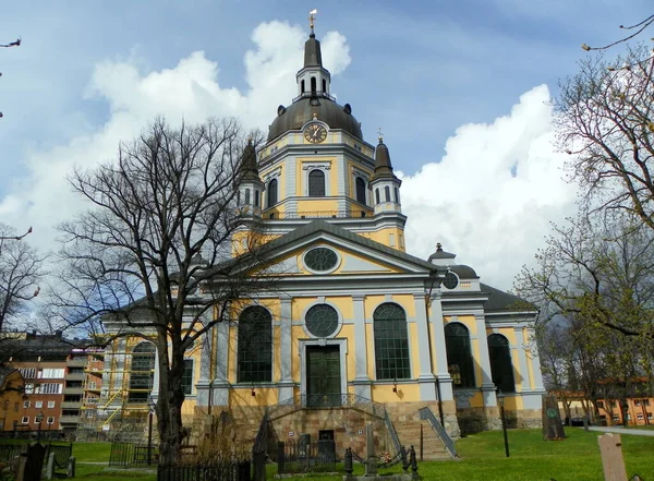 Σουηδία Στοκχόλμη Εκκλησία Της Αικατερίνης Katarina Kyrka Στο Νησί Sodermalm — Φωτογραφία Αρχείου