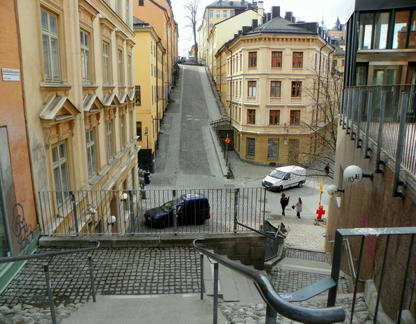 Sverige Stockholm Steg Till Guldfjardsterrassen — Stockfoto