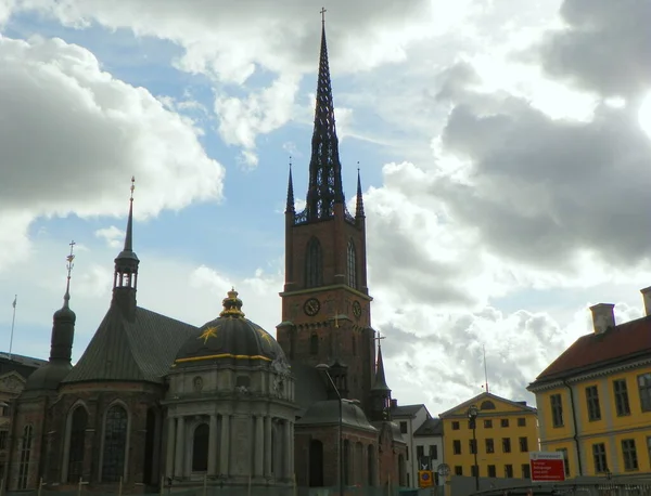 Стокгольм Швеция Церковь Риддархольм — стоковое фото