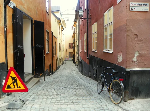 Sweden Stockholm Osterlanggatan Street Old City — ストック写真