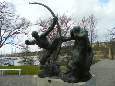 İsveç, Stockholm, Curgarden Adası, Prins Eugens Waldemarsudde Müzesi ve Galeri Formu, Hakone Açık Hava Perisi ve Pegasus