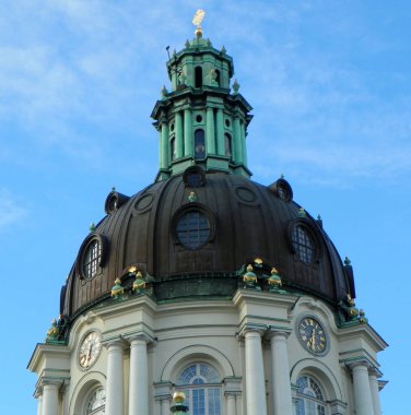 İsveç, Stockholm, Gustaf Vasa Kilisesi, kilisenin kubbesi.