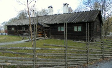 İsveç, Stockholm, Curgarden Adası, Skansen, Bollnas Evi
