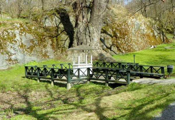 Sweden Stockholm Djurgarden Island Lounge Gazebo — Stock Photo, Image