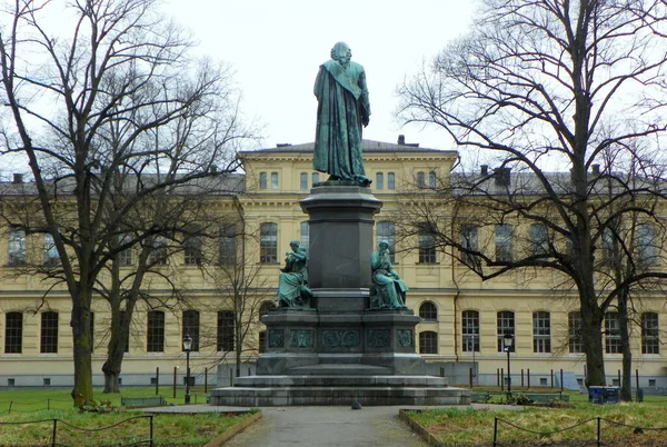 Suède Stockholm Humlegarden Statue Carl Von Linne — Photo