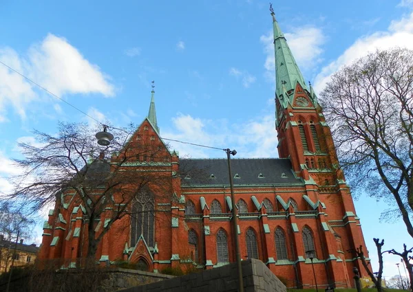 Σουηδία Στοκχόλμη Kammakargatan Εκκλησία Του Αγίου Ιωάννη — Φωτογραφία Αρχείου