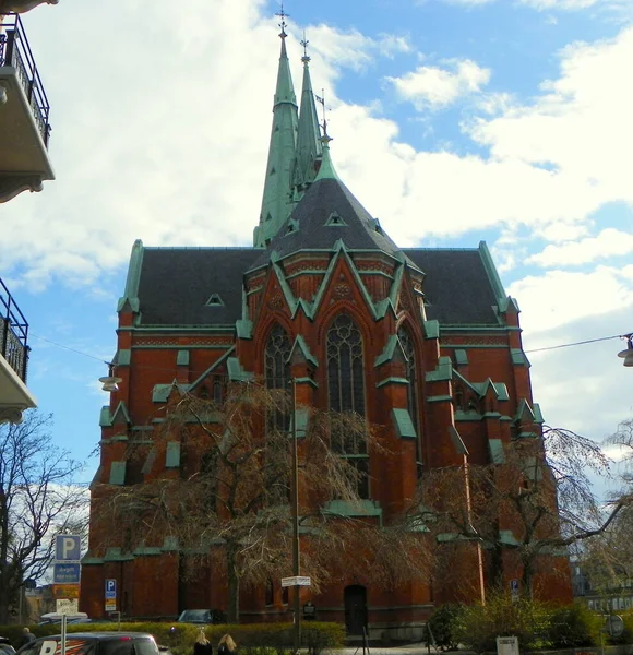 斯德哥尔摩 Kammakargatan 圣约翰教堂 — 图库照片