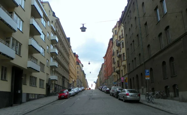 Suécia Estocolmo Kammakargatan Rua Cidade Velha — Fotografia de Stock