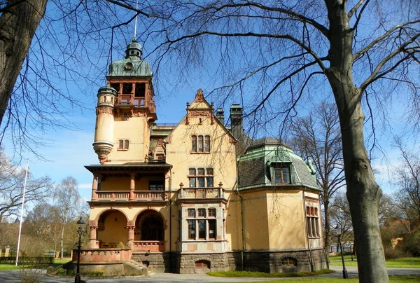 Svédország Stockholm Djurgarden Sziget Villa Lusthusporten — Stock Fotó