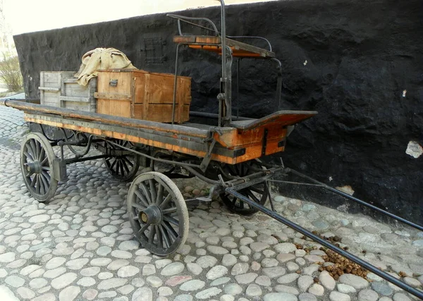 Schweden Stockholm Freilichtmuseum Skansen Kutsche Auf Den Straßen Von Skansen — Stockfoto