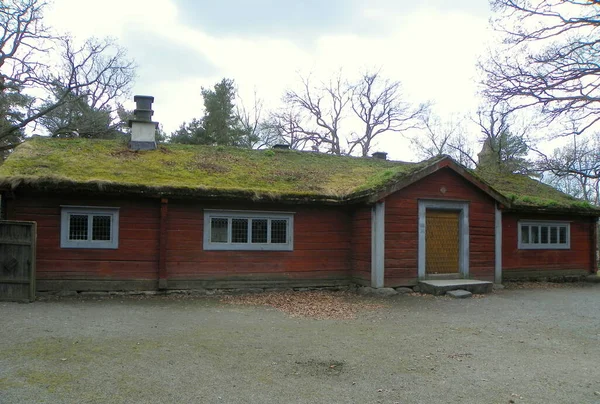 Švédsko Stockholm Djurgarden Island Skansen Bergsmansgarden — Stock fotografie