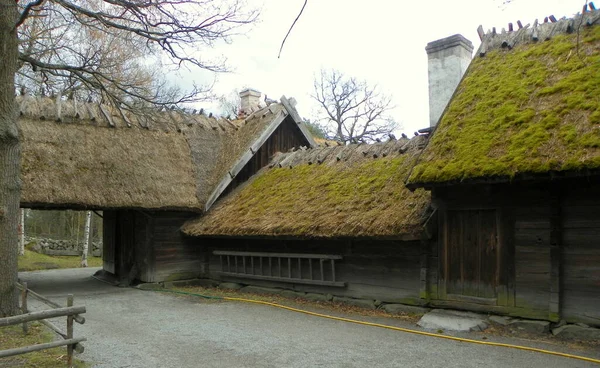 Švédsko Stockholm Djurgarden Island Skansen Oktorpsgarden — Stock fotografie