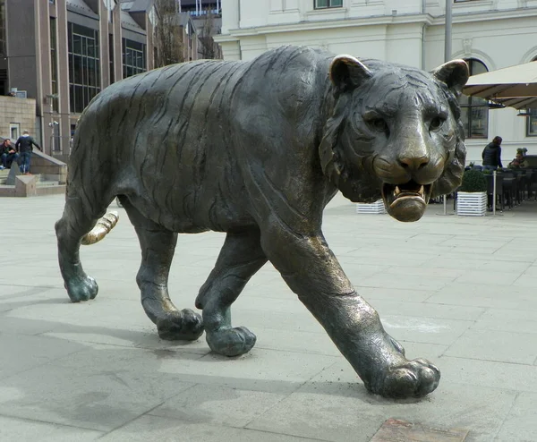 Norwegen Oslo Osloer Hauptbahnhof Der Tiger — Stockfoto