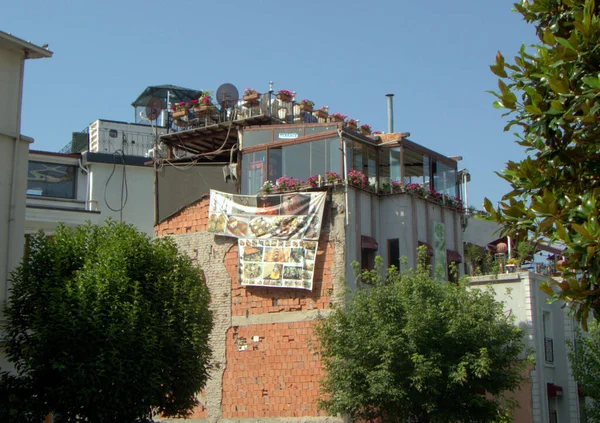 Törökország Isztambul Fatih Demirci Resit Ház Üvegezett Terasszal — Stock Fotó