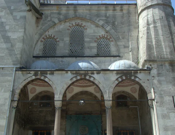 Turkiet Istanbul Fatih Atmeydani Sultan Ahmet Camii Blå Moskén Huvudingången — Stockfoto