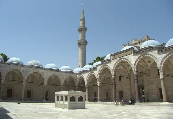 Turchia Istanbul Suleymaniye Mah Moschea Suleymaniye Cortile Della Moschea — Foto Stock