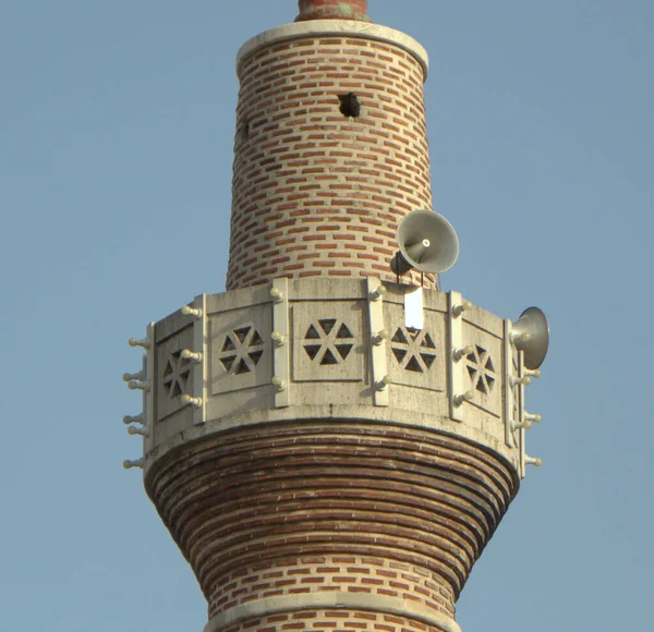 Turquía Estambul 106 Vodina Mezquita Tahta Minare Balcón Del Minarete — Foto de Stock