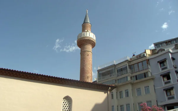 Turquía Estambul Terazisi Mezquita Sokollu Mehmet Pasha Vista Del Minarete —  Fotos de Stock
