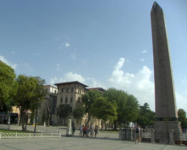 Turkije Istanbul Fatih Sultan Ahmet Park Obelisk Van Theodosius Dikilitas — Stockfoto
